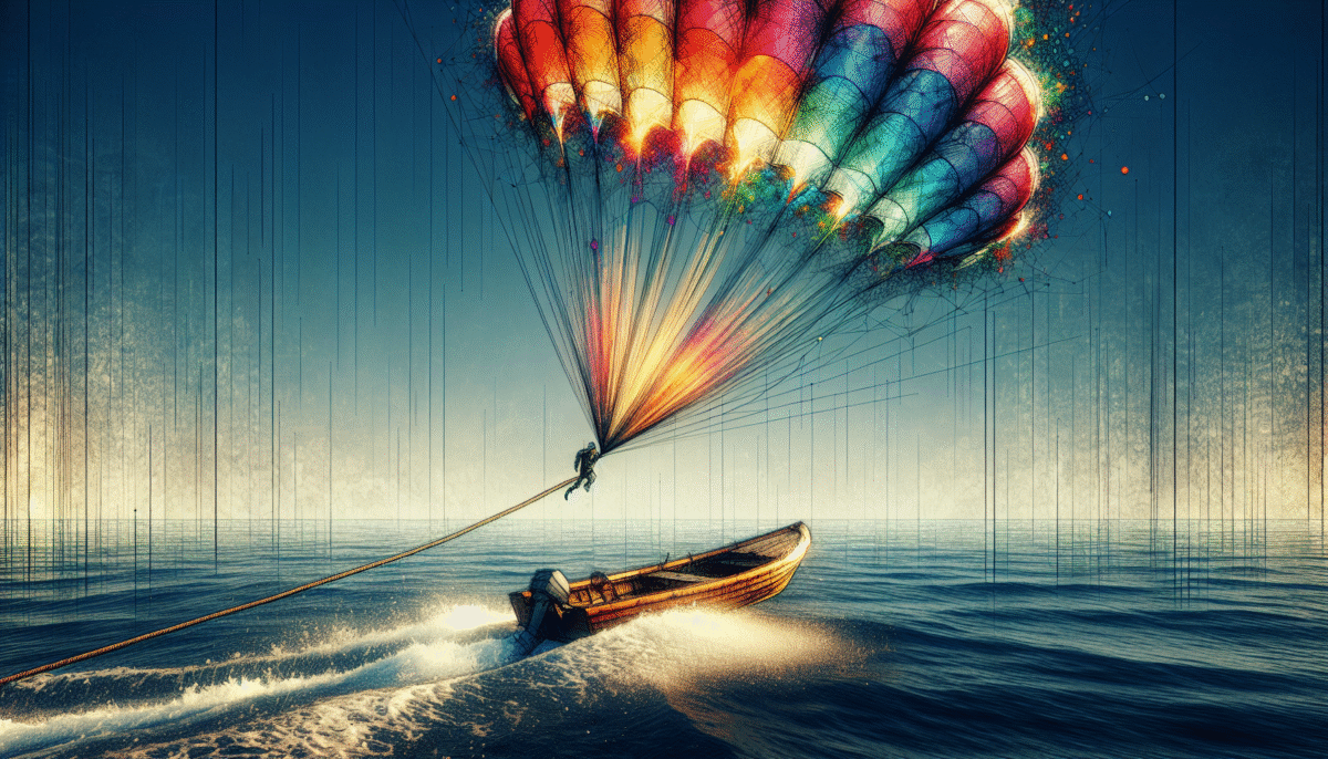 Comment fonctionne le parachute tiré par un bateau ?