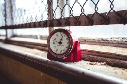 minuteur bureau rouge