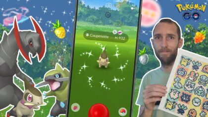 Coupenotte, Pokémon Dragon gris vert avec des défenses